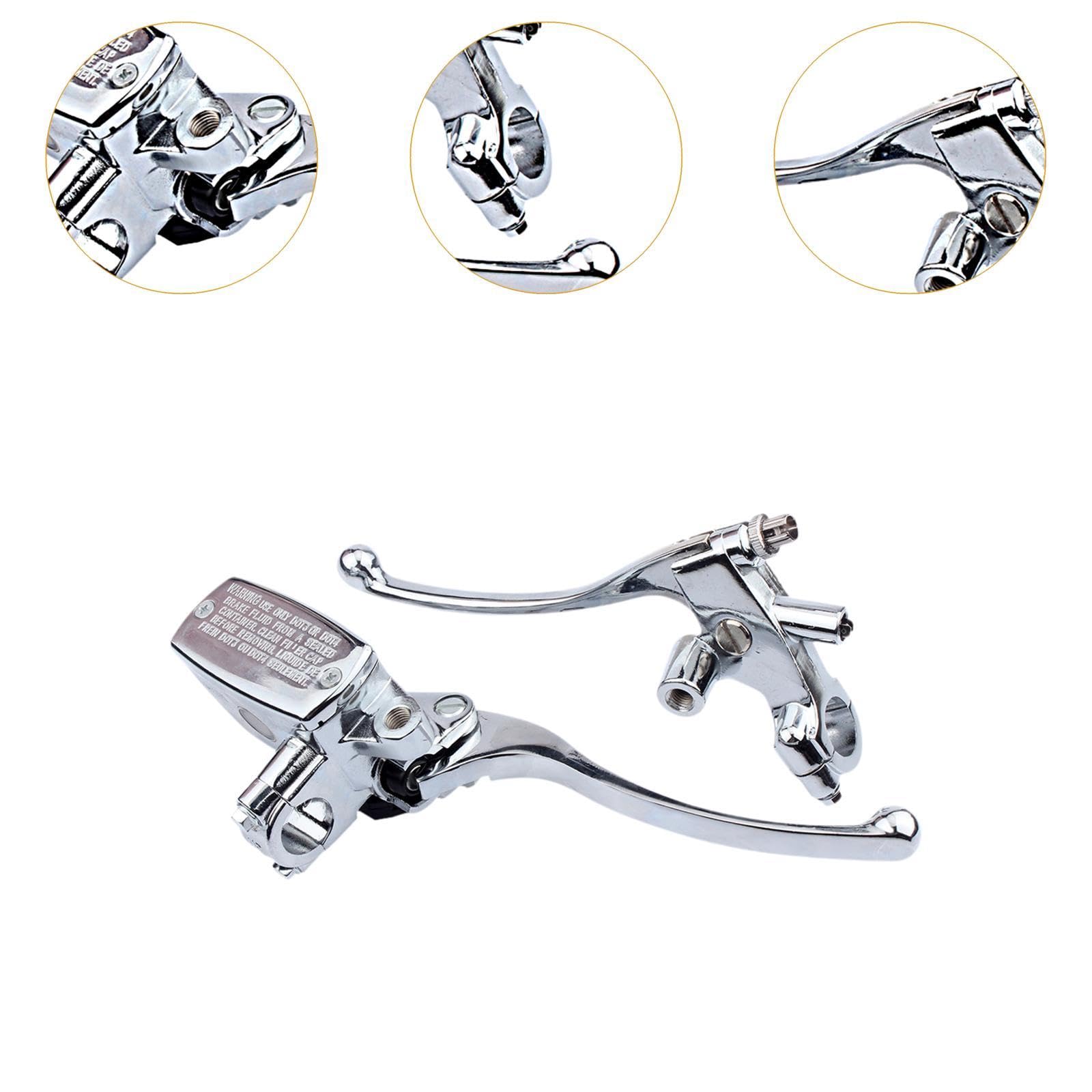 オートバイブレーキマスターシリンダークラッチレバーセット油圧システム継手ブレーキクラッチレバー交..