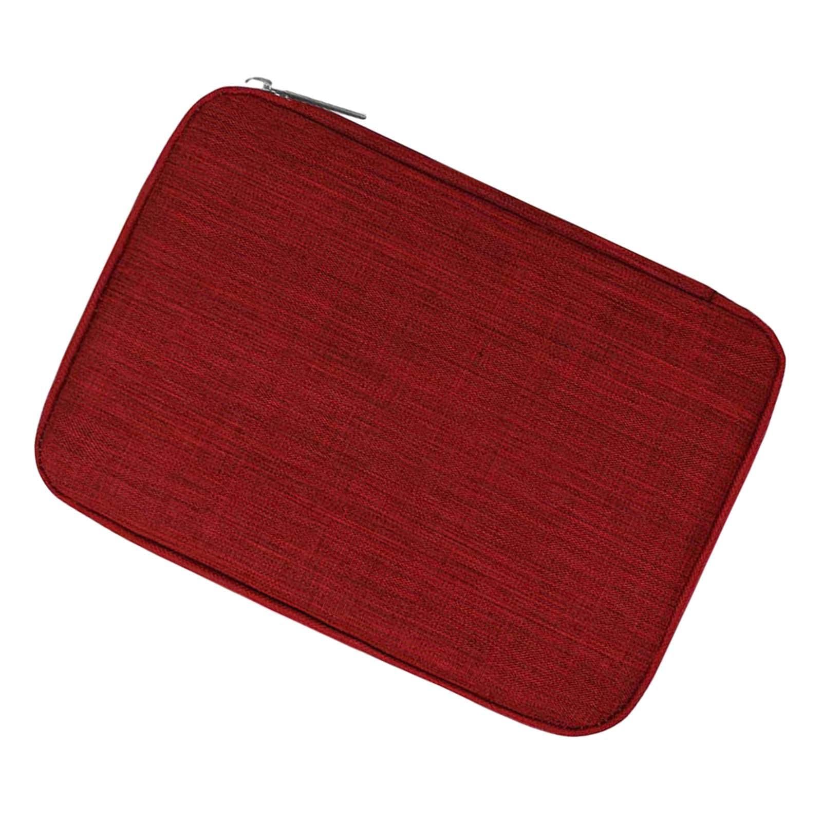 時計バンド収納袋、時計バンド収納ケース、ポータブルスマートウォッチリストストラップ収納袋、ケーブル時計バンドイヤホン用時計ストラップケース, 暗赤色