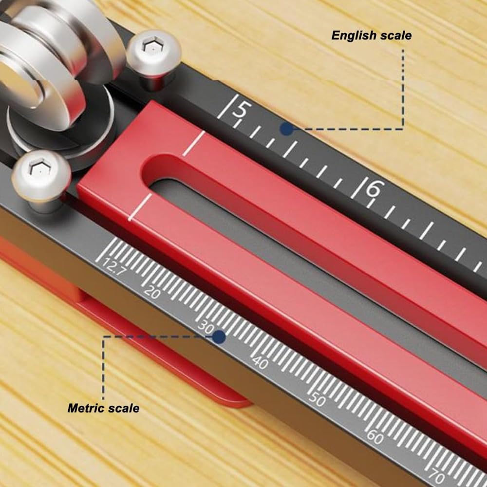 2PCS スライド取り付けゲージ、アルミニウム合金クリア標準スケール、ファイバーセメントサイディングパネル用スライド取り付けツールキット