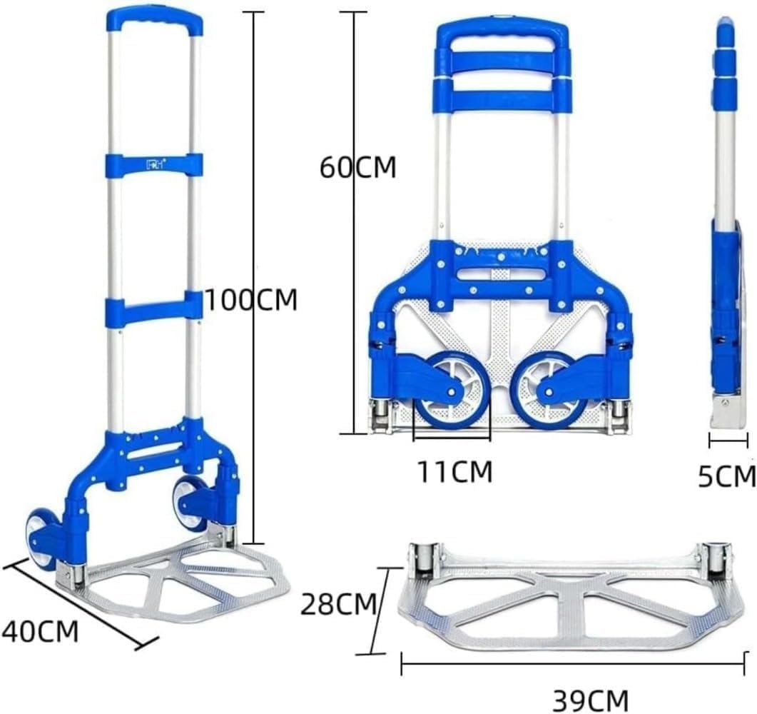 キャリーカート 大型 ハンドトラック マグナカート 階段 台車 折り畳み 荷物カート 静音 高さ調節 (C)