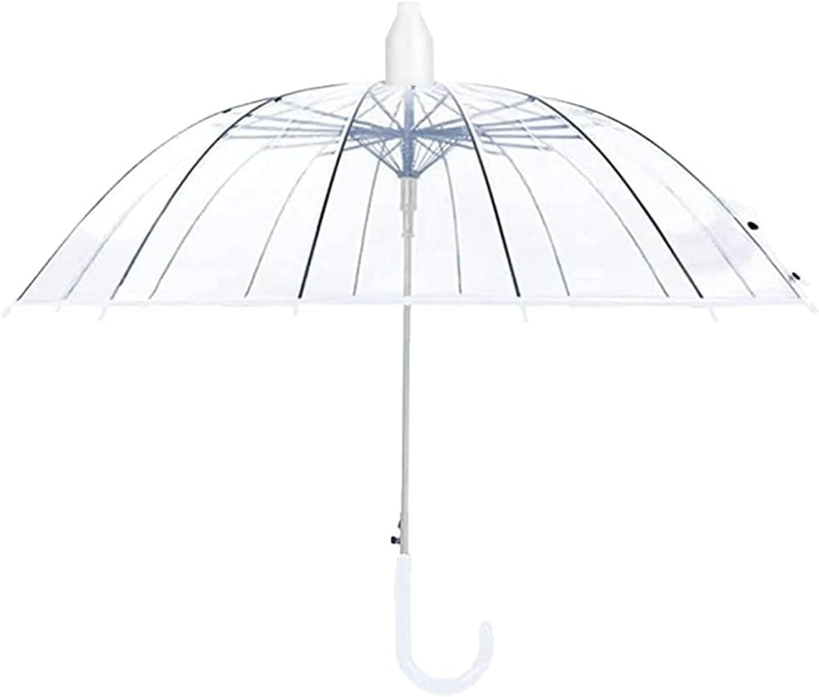 アピネスの撥水カバー付き 傘 長傘 透明傘 ジャンプ傘 ビニール 16本骨 雨傘 大きいサイズ グラスファイバー骨 おしゃれ 梅雨対策 丈夫 耐風 超撥水 軽量 ワンタッチ 男女兼用 ステッキ傘 紳士傘 通勤 通学 ゴルフ アウトドア (ブラック)｜アングル2