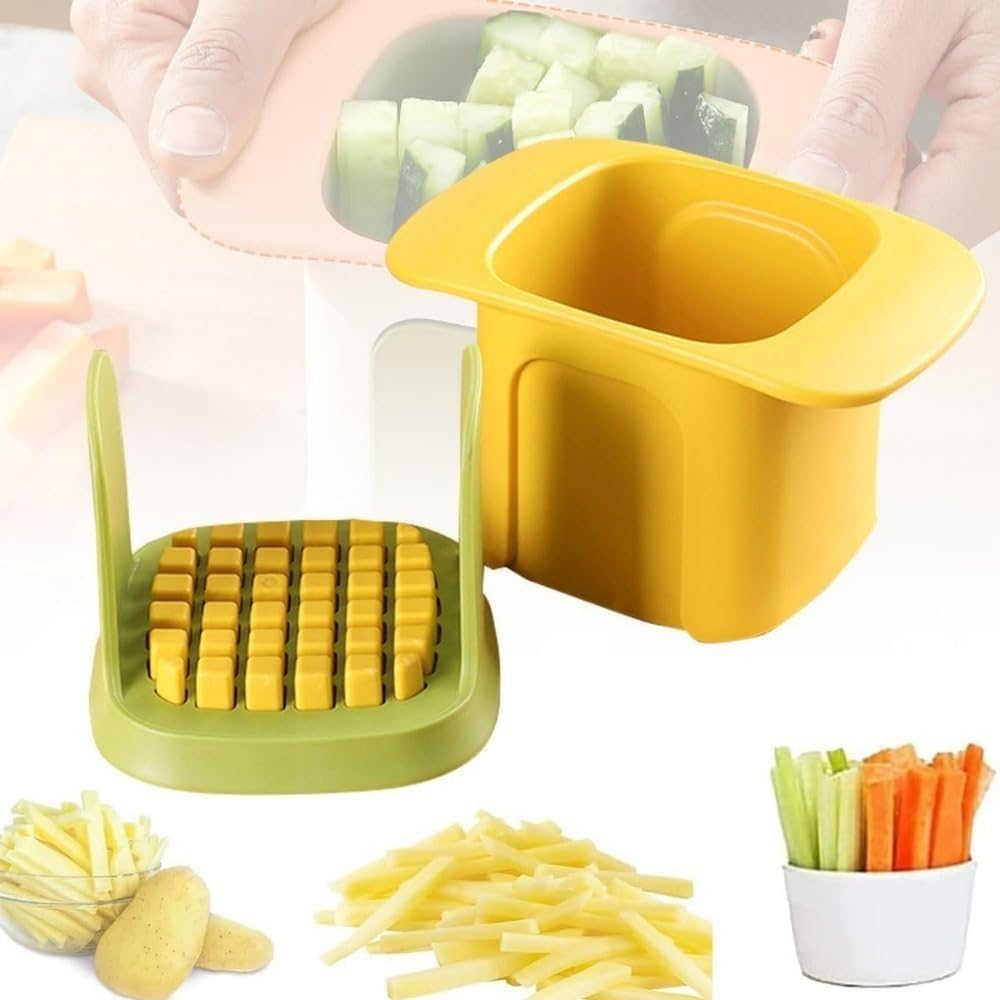 ポテトスティックカッター 野菜チョッパー 36 ナイフ穴 簡単にカットできます 家庭用 滑り止めベース ..