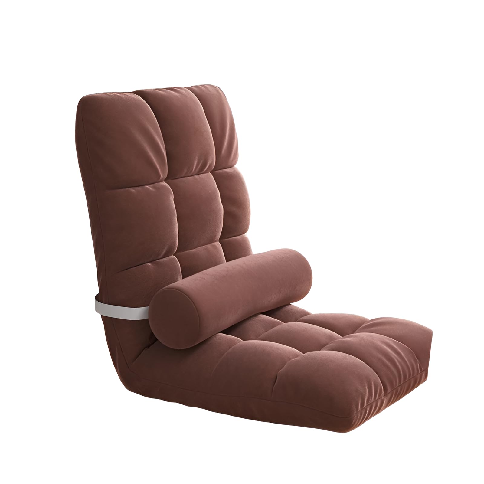 リクライニングチェア フロアソファ 【洗濯機で洗える】 5段階調節可能 高耐久フレーム 折りたたみ収納 窓辺 バルコニー用 快適なひととき