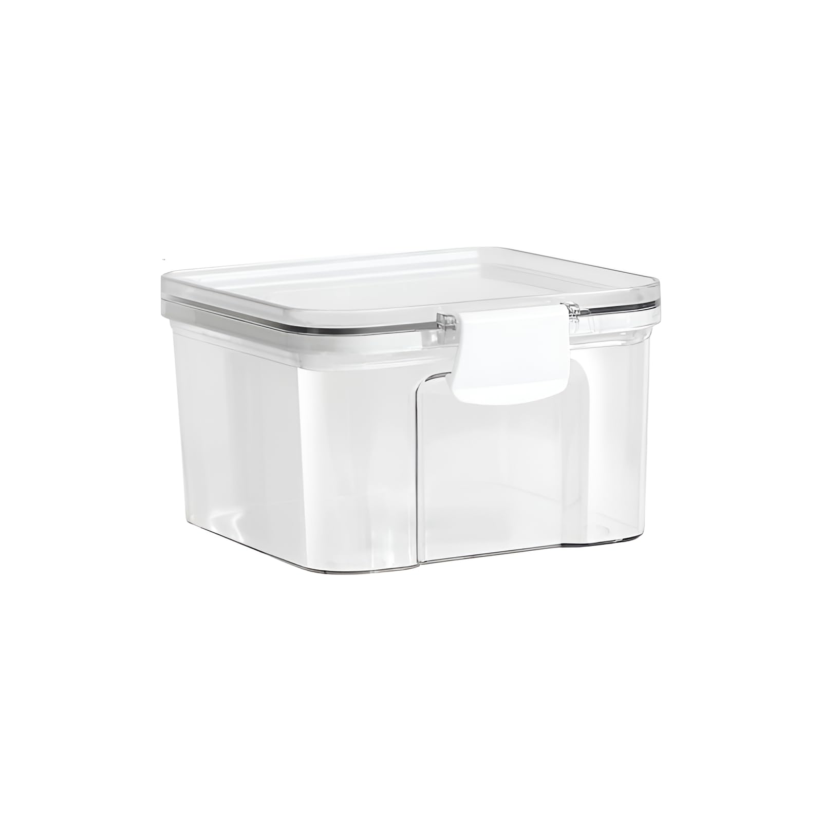 【食品保存容器】モダンデザインで乾物や茶葉の保存に適な透明収納容器