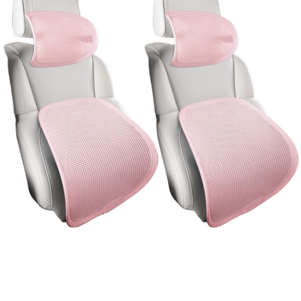 車用シートクッション、車の背もたれ、通気性、腰部サポート、腰痛緩和、オフィス車用、夏用、ヘッドレ..