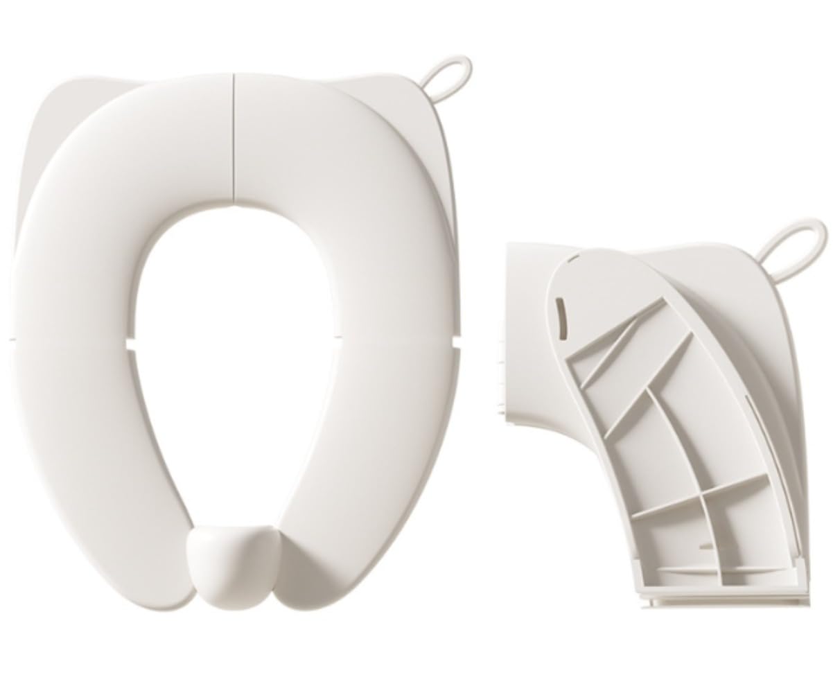 子供用の折りたたみ可能な便座、折りたたみ可能なトイレシート - トラベルトイレシートカバー | 幼児用の赤ちゃんの子供と子供向けのポータブル非滑りのデザイントイレカバー