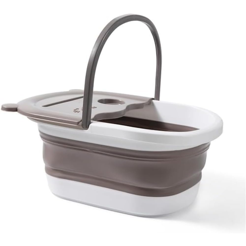 折りたたみ フットバス 足湯桶 SPA 足湯 バケツ 足浴 足湯器 桶 自宅 足 マッサージ リラックス 疲労軽..