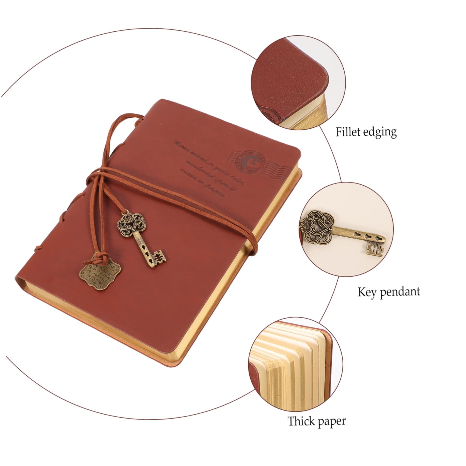 1個 ヴィンテージスト ブック ポケットサイズのノート ポケットスケッチブック a5ノート レトロな革の..