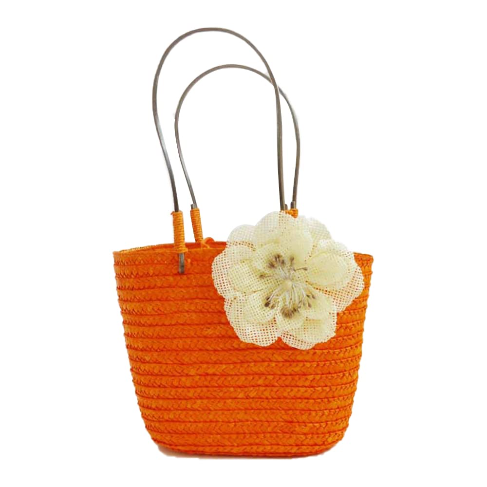 カゴバッグ ストローバッグ 編み かご レディース かごバッグ カゴバッぐ トートバッグ 大容量 可愛い 花 人気 おしゃれ シンプル 買い物かご 手提げ ビーチ 浴衣向け 花火大会 旅行 海水浴 旅行用