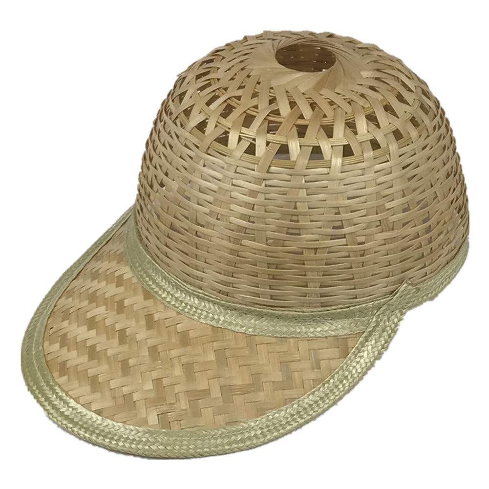 野球帽 運転手の帽子 竹ハード帽子サイト換気バイザー日焼け止め工事夏籐帽子 男女兼用 麦わら帽子 日..