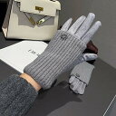 春秋 防寒手袋 レディース スエード ウール配合 雪の結晶あしらい ダブル編み おしゃれ デイリー
