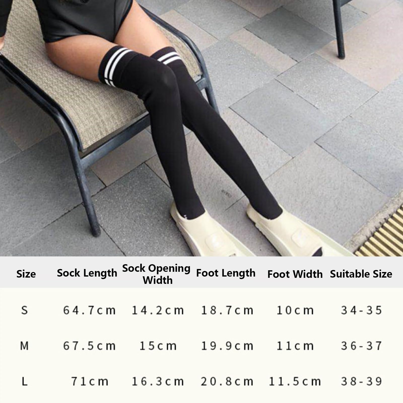 スイムソックス、シリコン滑り止め粒子と耐圧・耐ストリップを備えたニーハイソックス、水泳、ダイビン..