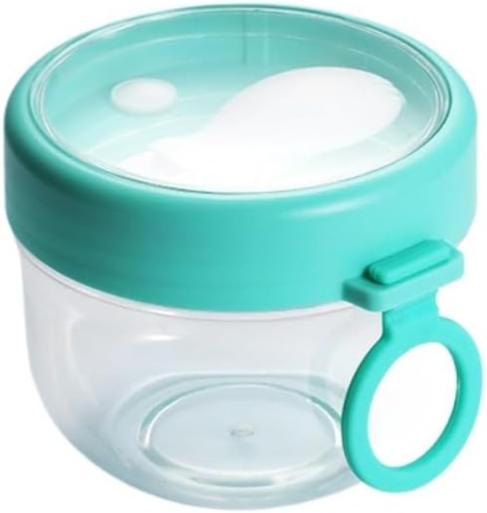 サラダカップ お弁当 フルーツ ケース 食洗機対応 透明 蓋付き スプーン付き 携帯用 (ホワイト) [並行..