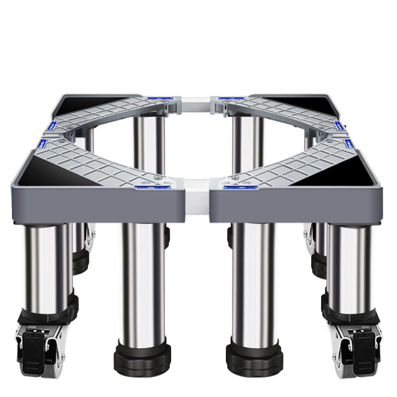 洗濯機 台 洗濯機台 冷蔵庫台 かさ上げ伸縮式 冷蔵庫置き台 高さ調節の洗濯台 振動防止ゴム 騒音防止 ..