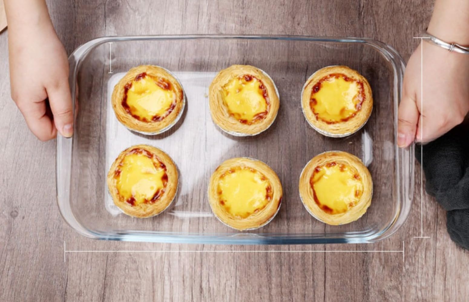 耐熱皿セット グラタン皿 大皿 透明なガラスベーキングディッシュオーブンのセーフなキャ長方形の長方..