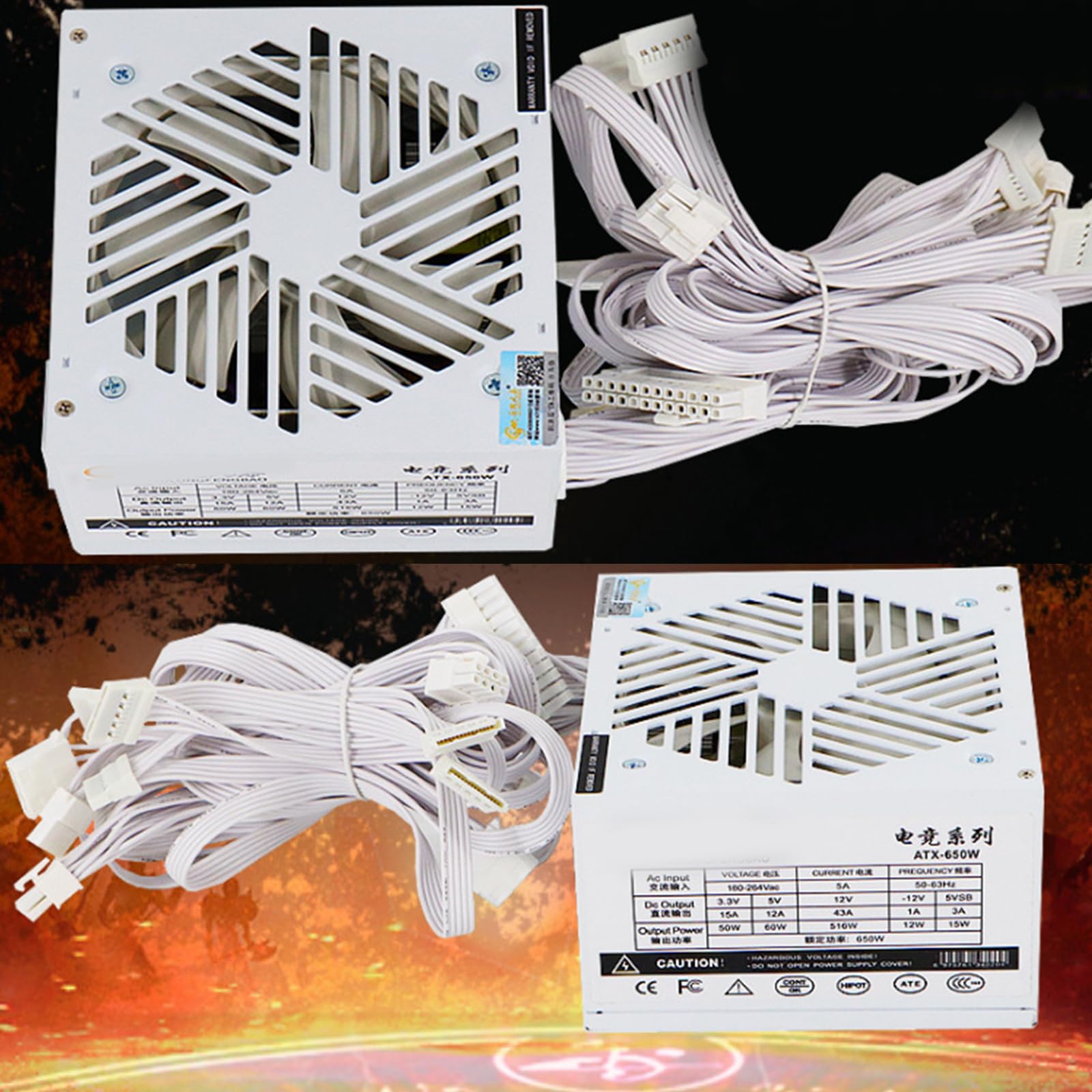 楽天アピネスドホコール 20+4ピン 12 650 180-240 プロフェッショナル スポーツ ビデオゲーム コンピュータ シャーシ 電源 120mm 冷却ファン