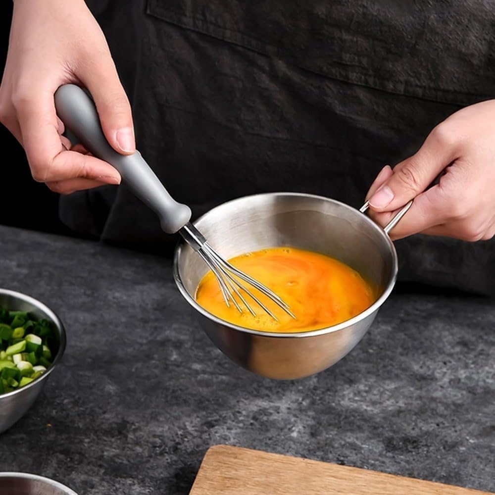 2個入り 水切り ハンドル付きステンレススチール お米をこするのにも使用可能 ザル 食品ストレーナー ..