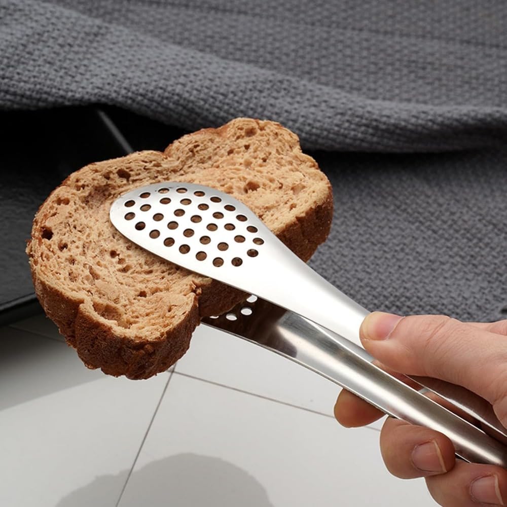 トング 焼肉 穴あき トング トング キッチントング ステンレス 製 トング 調理器具 バーベキュー 焼き肉 耐熱 抗菌 揚げ物 焼き肉5個入り (9インチ,304) [並行輸入品]