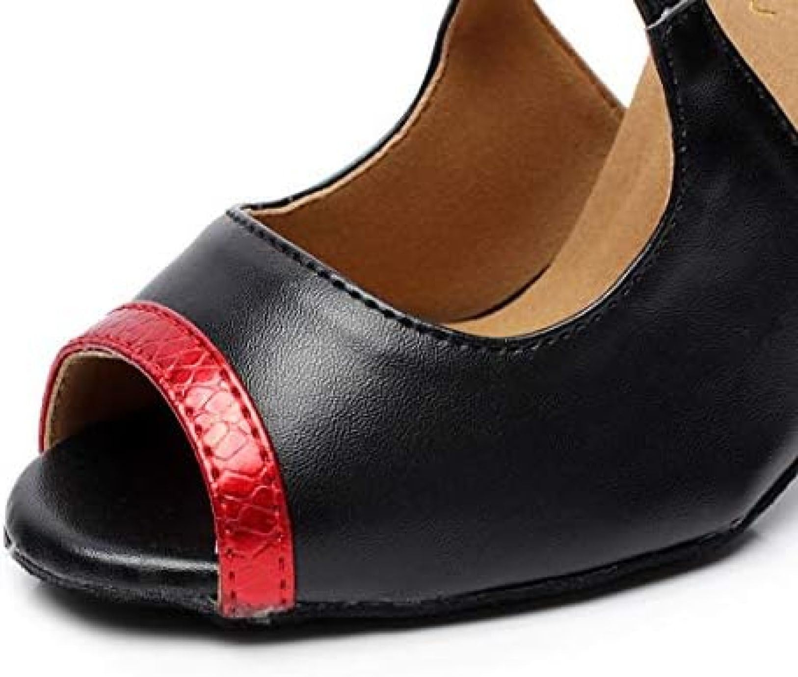 [売店] ラテンシューズ 社交ダンス ラテンシューズ ダンス用品 女性 ダンスシューズ レッド ヒール約10..