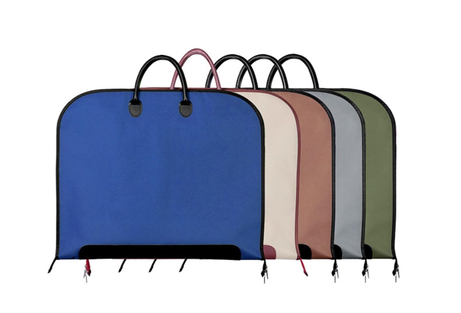 [] 2個入りオックスフォード生地・ガーメントバッグスーツ バッグ 軽量 持ち運び メンズ 防水 スーツカバー 丈夫 冠婚葬祭 ビジネス 出勤 出張 ガーメントケース 撥水 (青) [並行輸入品]