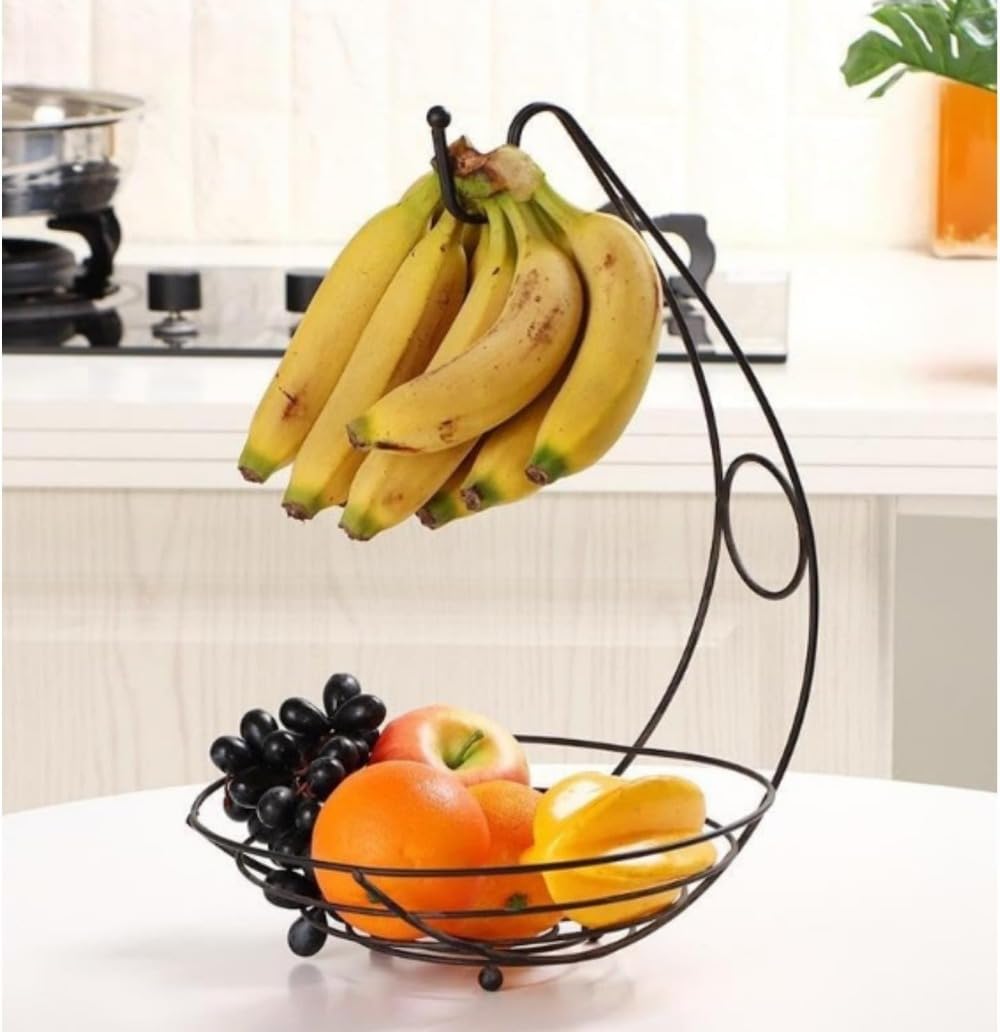 バナナスタンド フルーツボウル-ガジェット＆スナック-フルーツ 収納バスケット フルーツストレーナー ..