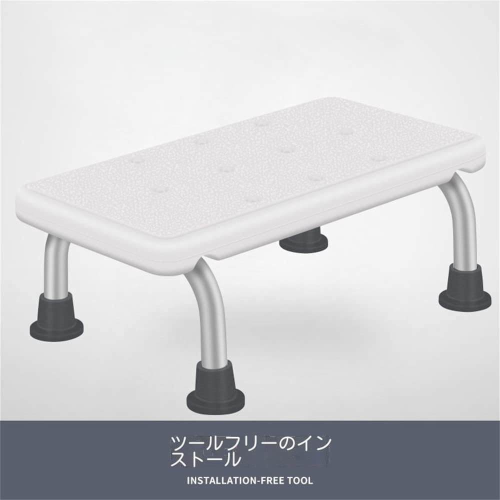 介護いす シャワースツール 浴槽内でも使える ゴム足 お風呂椅子 アルミニウム 製 軽量 3段階調整 シャ..