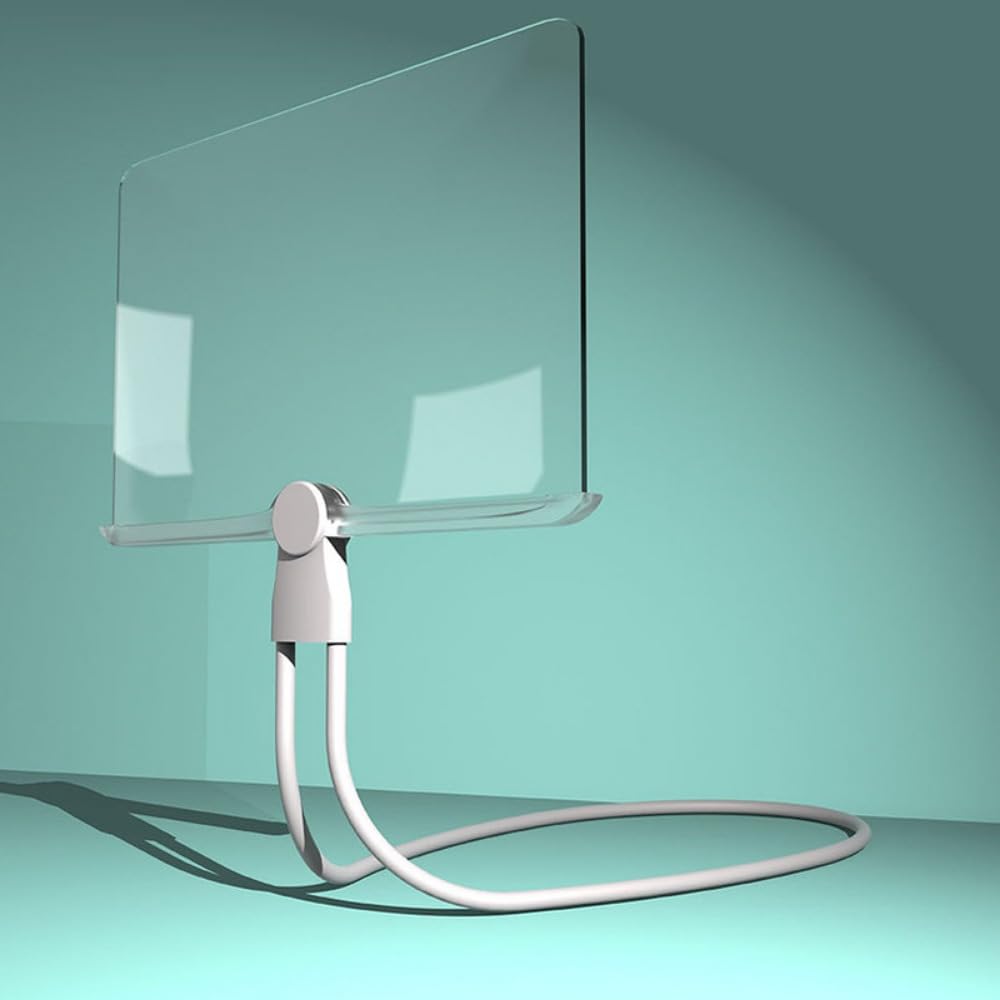 拡大鏡 ルーペ 首掛け 360°調整大型 5倍ハンズフリー拡大鏡 手持ちルーペ 手芸/作業/縫製/読書用拡大鏡..