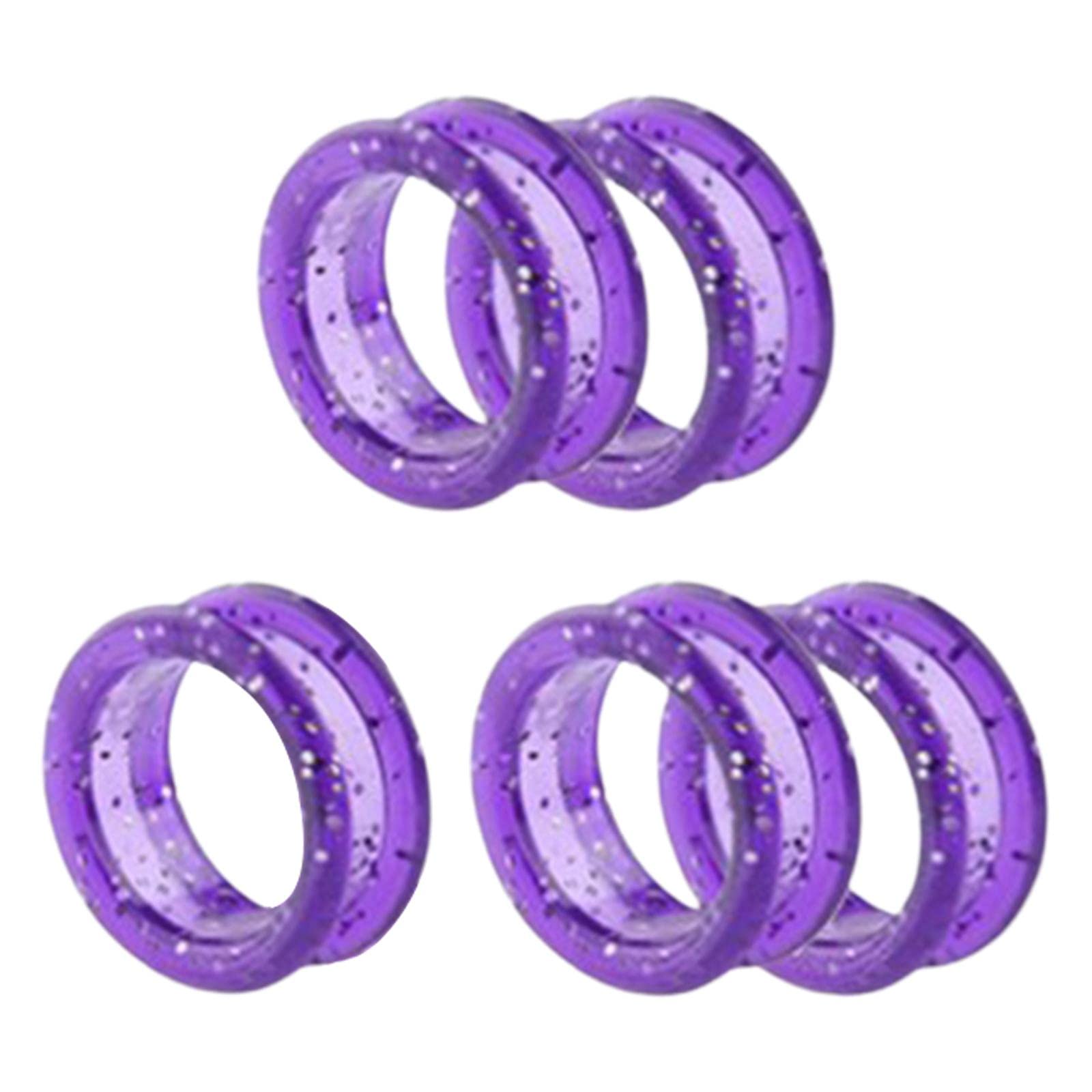 5x シリコン ハサミ ガー リング サム インサート ヘア ハサミ ヘア カット 理髪店, 白い