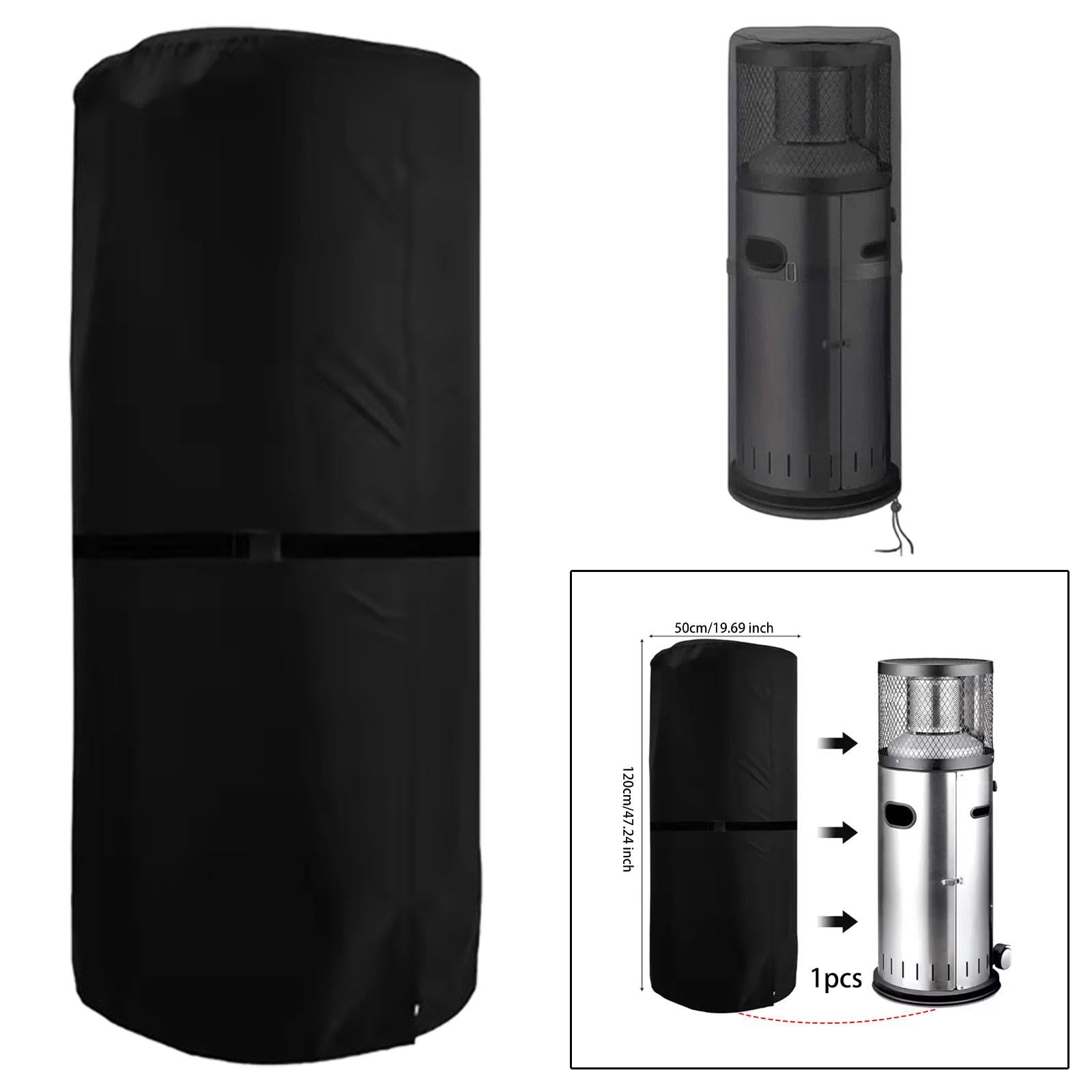 パティオヒーターカバー保護防塵簡単設置耐候屋外屋外ヒーターカバー収納バッグ
