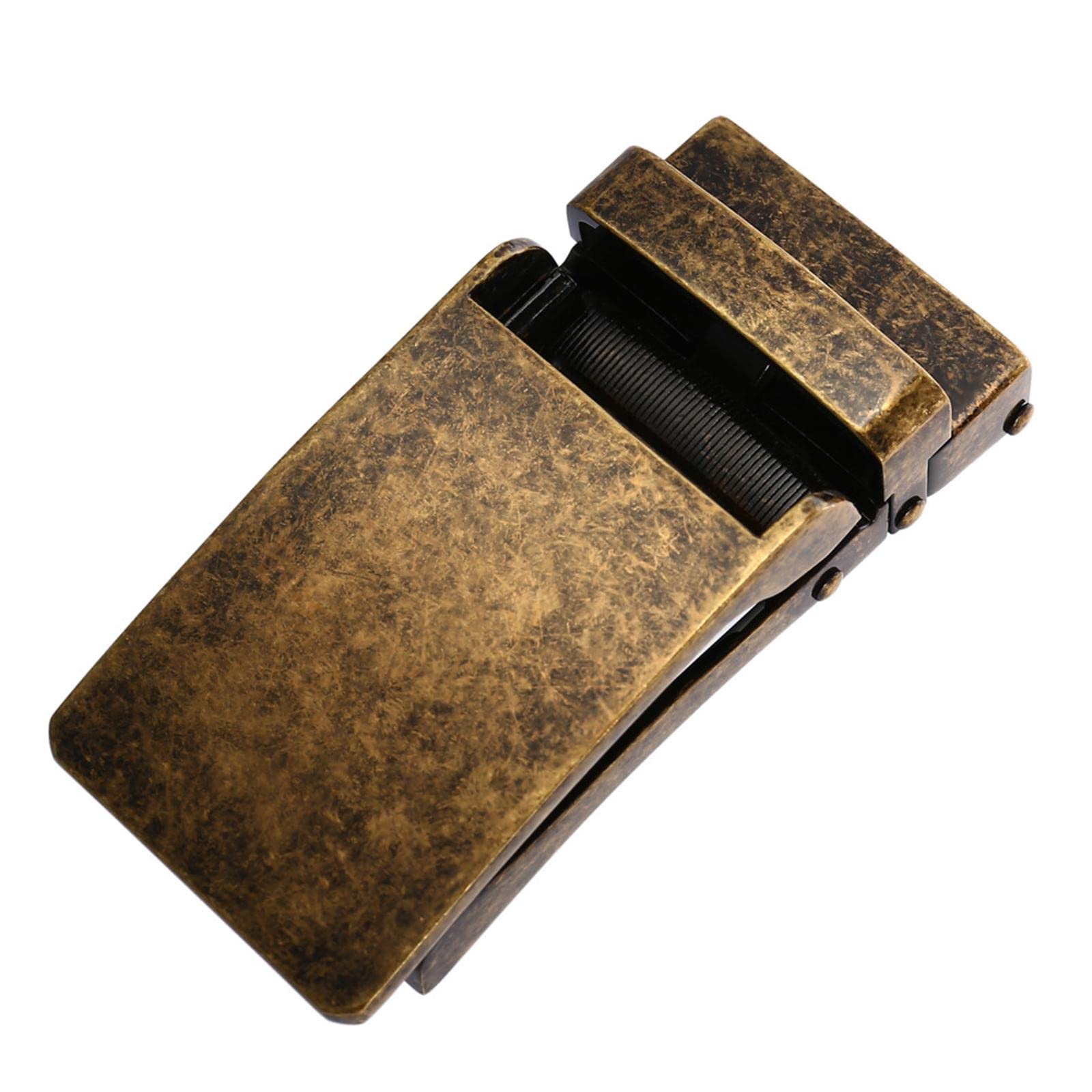 幅3〜3.5cmの自動ベルトバックルラチェットベルトメンズベルトバックルヘッド, マットシルバー