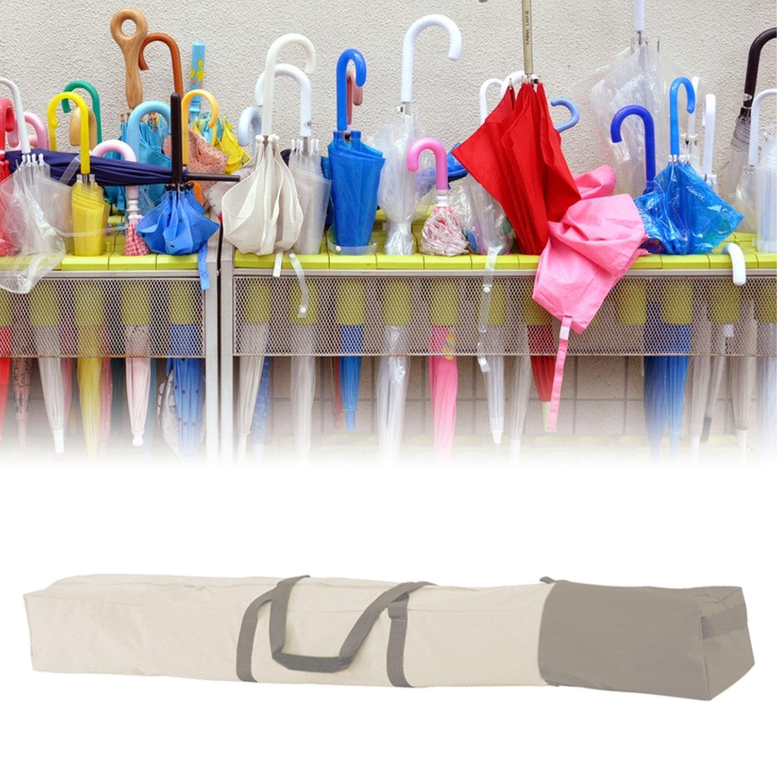 ビーチパラソル収納バッグ キャリーケース ハンドル付き ジッパーオーガナイザー付き 屋外ハンモック収納 パティオ傘キャリングバッグ, 170cm