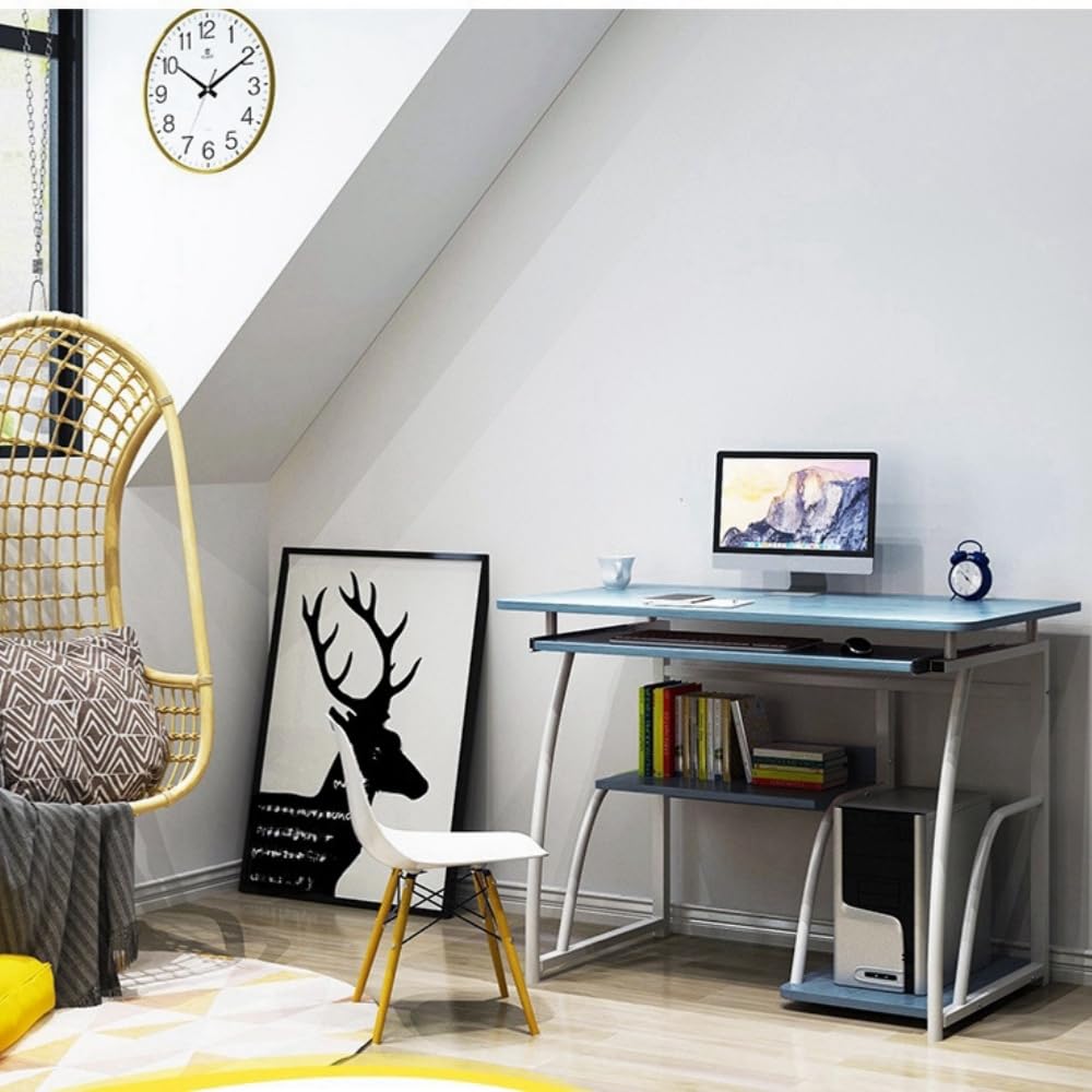 パソコンテーブル 学習テーブル 会議テーブル 会議用テーブル デスクは丈夫で組み立て簡単、ゲーミング..