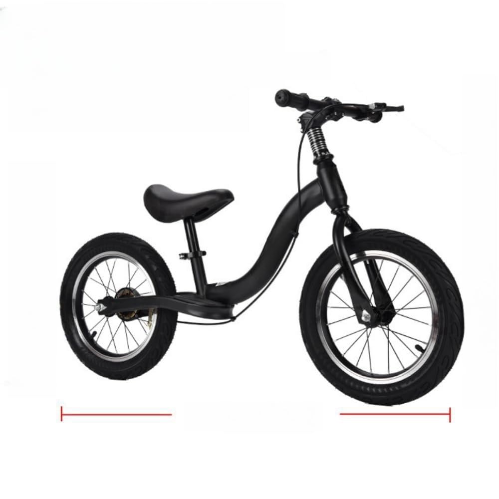 ペダルのない自転車、ブレーキ、ペダル、調節可能なシートを備えた子供用自転車 (ピンク,14インチ)