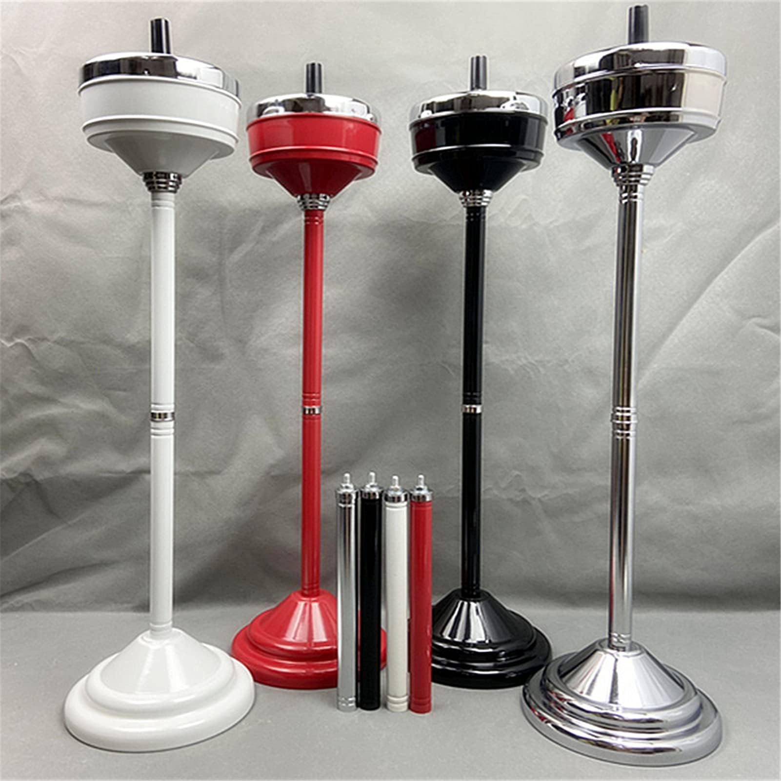 調節可能な屋外スタンディング灰皿取り外し可能なフロアスタンド灰皿蓋付き屋外パティオ屋内クールシガ..