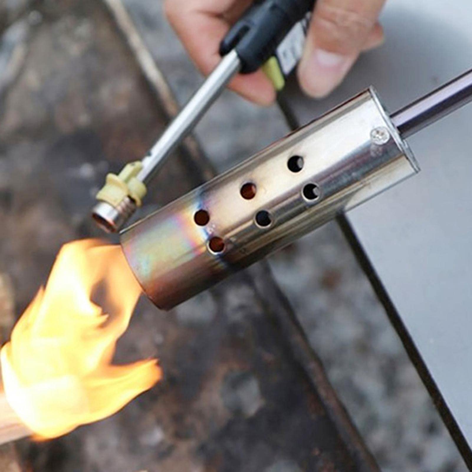 アウトドアキャンプ小型バーナー、カセットボンベ、手持ち式、高出力スプレーガン除草、ガーデニング、..