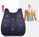 腰クッション 車 クッション ランバーサポート 低反発クッション 背中腰楽 腰枕 背当て 事務室の腰掛け記憶綿腰椎シートバック 腰部支持改良マッサージ突起設計 通気 洗える 取付バンド 調節可能 オフィスチェア車用腰枕 リラックスマット (ピンク)