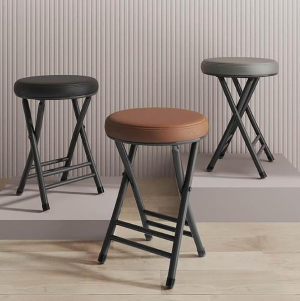 国産 丸パイプ椅子 折りたたみ式｜ハイプラスチック製 省スペース｜ダイニング・会議・アウトドア兼用 ポータブルスツール