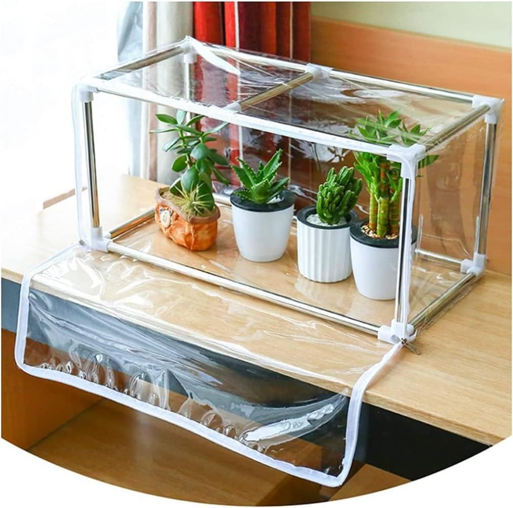 ビニール温室 家庭用 小型 ビニールハウス 折り畳み式 ガーデンハウス チャック開閉 簡易温室 観葉植物..