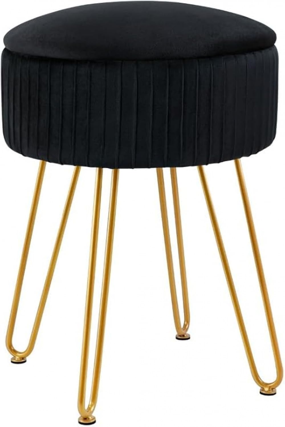 ライト高級ストライプホームドレッシングテーブルリビングルーム屋内金属フットスツール収納ロースツー..