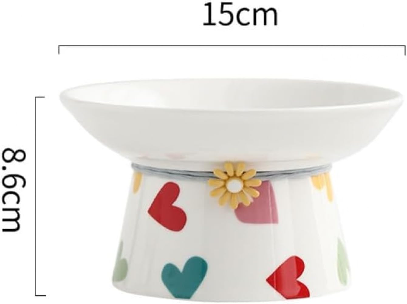 猫 食器 フードボウル 皿 餌入れ ハッピーダイニング猫用 水飲み 用 陶器 犬猫兼用食器 洗いやすい 食..