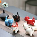 子猫玩具セット 猫 おもちゃセット 陶器 ミニチュア 誕生日プレゼント アニマル かわいい猫のおもちゃ アクセサリー 置物 鈴猫