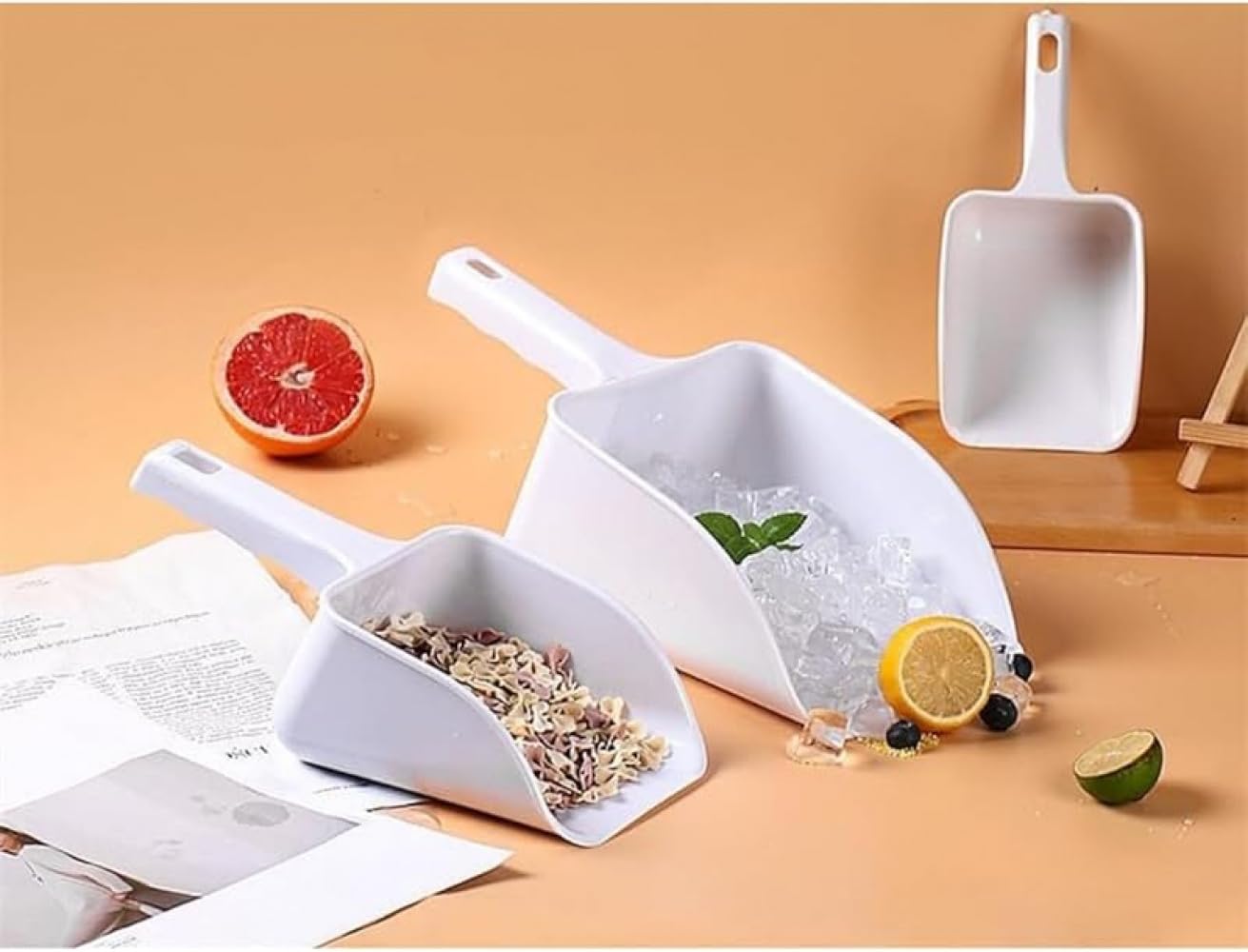 プラスチックアイススコップ｜多機能フードシャベル氷・砂糖・小麦粉・お菓子用｜家庭/スーパー/業務用..
