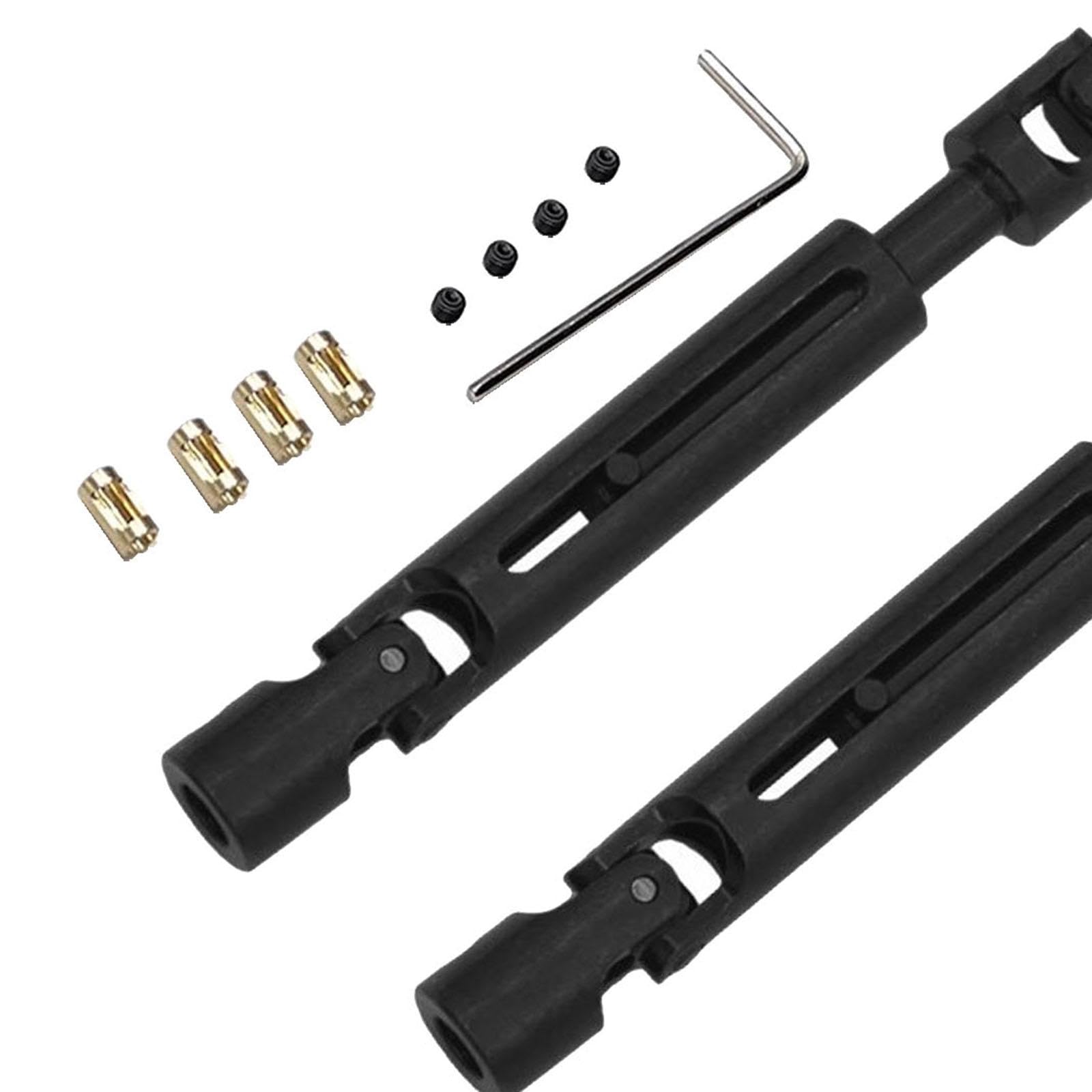 Tadill 2 個 RC カードライブシャフト 1/12 金属ドライブシャフト CVD トランスミッションジョイントユ..