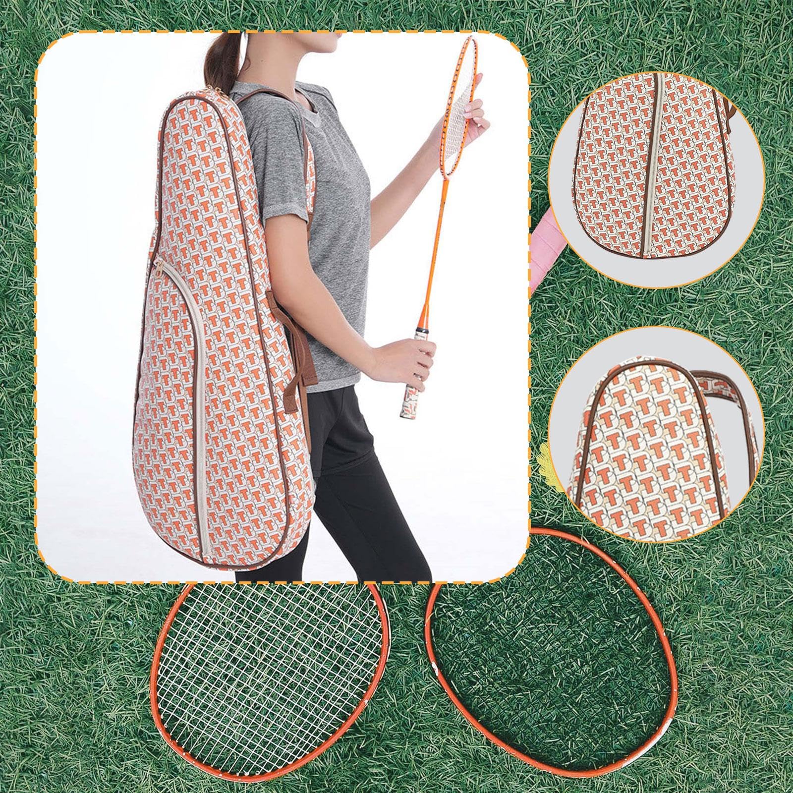 テニスバッグラケットバッグ広々とした 調整可能なショルダーストラップストレージ3-4ラケットスポーツ..