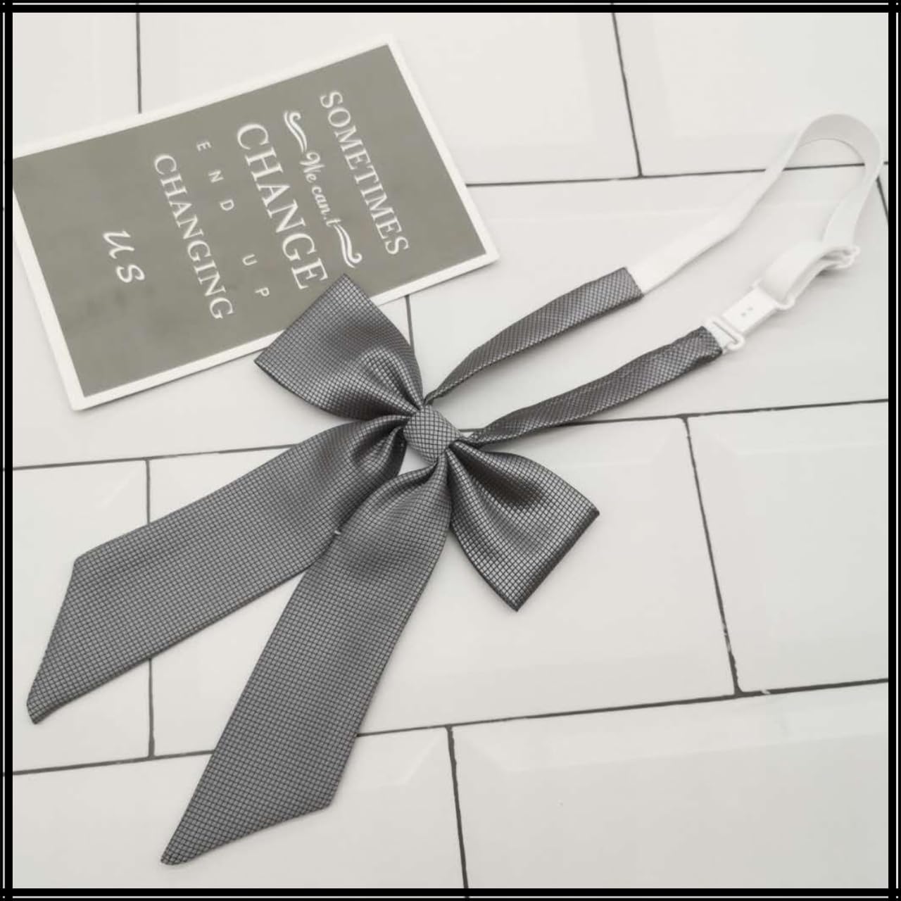 アピネスの[ホワイトファング] スクール リボン 制服 学生 無地 ワンカラー ファッション 小物 レディース NC031(ダークグリーン)｜アングル3