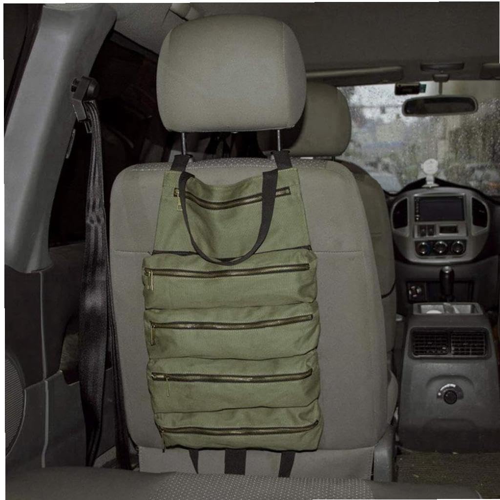 ツールバッグ 工具入れ 多機能 大容量 ロール 5段ポケット式 持ち運び 折り畳み 壁掛け式 作業/キャン..