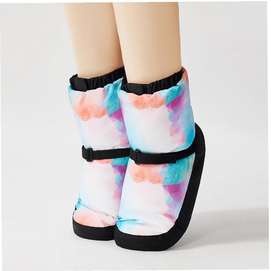 バレエブーツ 大人 ダンス バレエ ウォームアップ ブーツ 快適 サーマルブーツ 冬 ダンスシューズ ガー..