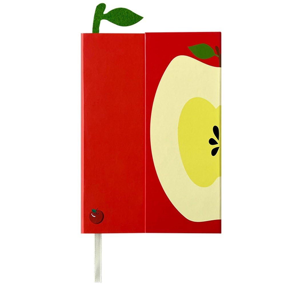 ジャーナル ノートブック キウイ パターン ノート 日記帳 磁気 フラップ付き 詰め替え 文房具 学校 日..