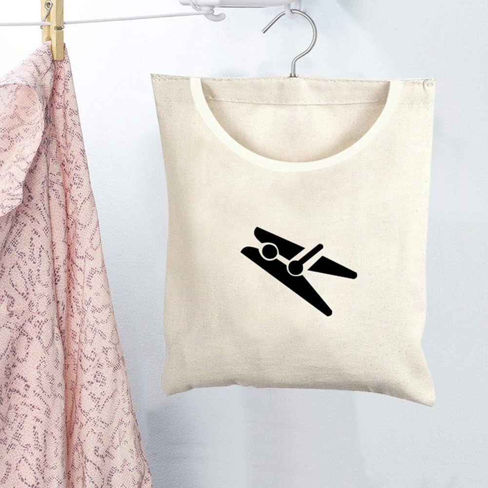 洗濯ばさみ収納バッグ 吊り下げバッグ 洗濯ばさみバスケットバッグ 洗濯ばさみホルダー バスルーム用 2個（白）