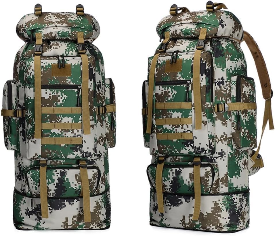 [] バックパック 登山バッグ タクティカルバックパック 拡張可能 多機能 迷彩 軽量 キャンプ ハイキング スポーツ 防災 バックパック ミリタリーバッグ アウトドア